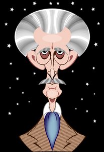 Peter Cushing como Doctor Who (caricatura)